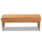 Baxton Studio Arvid Mid-Century Modern Tan Faux Leather and Walnut Brown Finished Wood Dining Bench 175-10839-Zoro - alternate 6